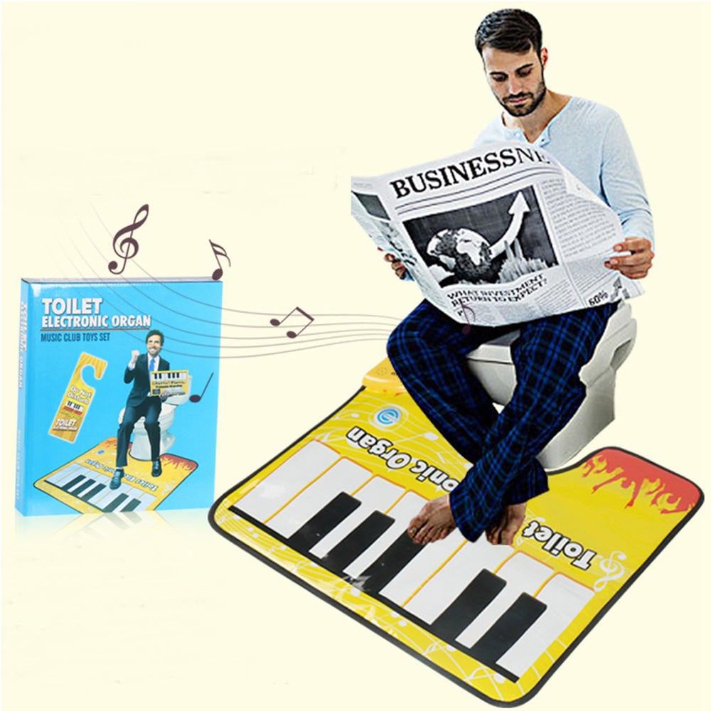 Touch Play Keyboard Music Singing Toilet Carpet Mat Adult Children Fun Casual Decompression Toy Piano blanket