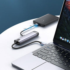 5 In 1 USB-C Hub Docking Station Adapter With 100W USB-C PD3.0 Power Delivery 4K HDMI HD Video Output