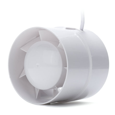 4 Inch Circular Duct Fan Exhaust Fan Flow Booster Fan Bathroom Kitchen Oil Fume 220V