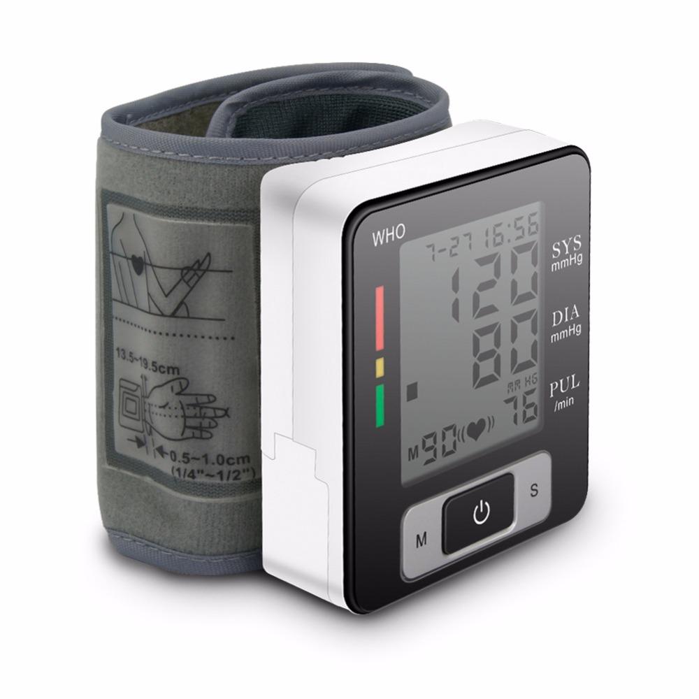 Home Automatic Wrist Blood Pressure Monitor Voice Digital Oxygen Glucose Instrument