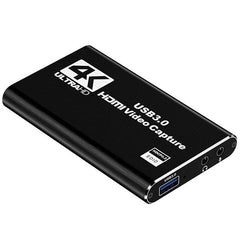 Video Capture Card Adapter With Dual 4K HD Display Port 1 * USB 3.0 1 * 3.5mm AUX Audio Output 1 * 3.5mm Microphone Input