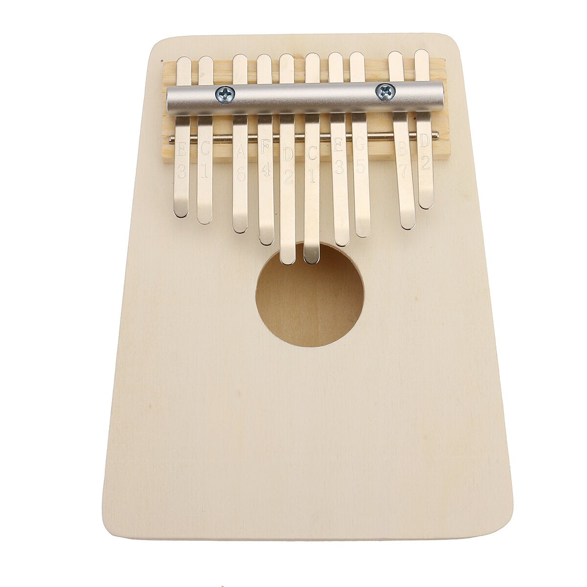 10 Keys Kalimba Wood Thumb Piano Finger Keyboard Musical Instrument w/Tuning Hammer