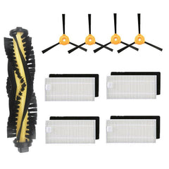 9pcs Replacements for Ecovacs Deebot N79S N79 Vacuum Cleaner Parts Accessories Main Brush*1 Side Brushes*4 HEPA Filters*4