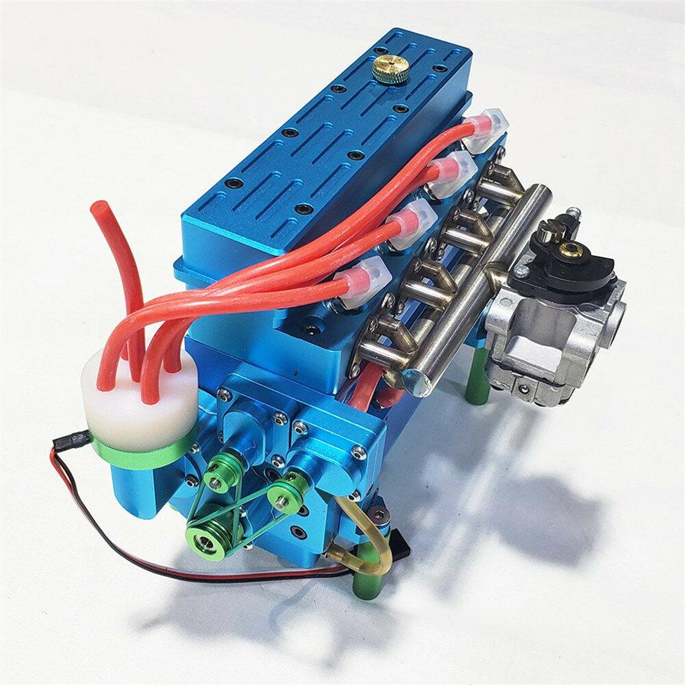 Four Cylinder Gasoline Engine Inline Model 32cc Water-cooled For DIY RC Car & Ship