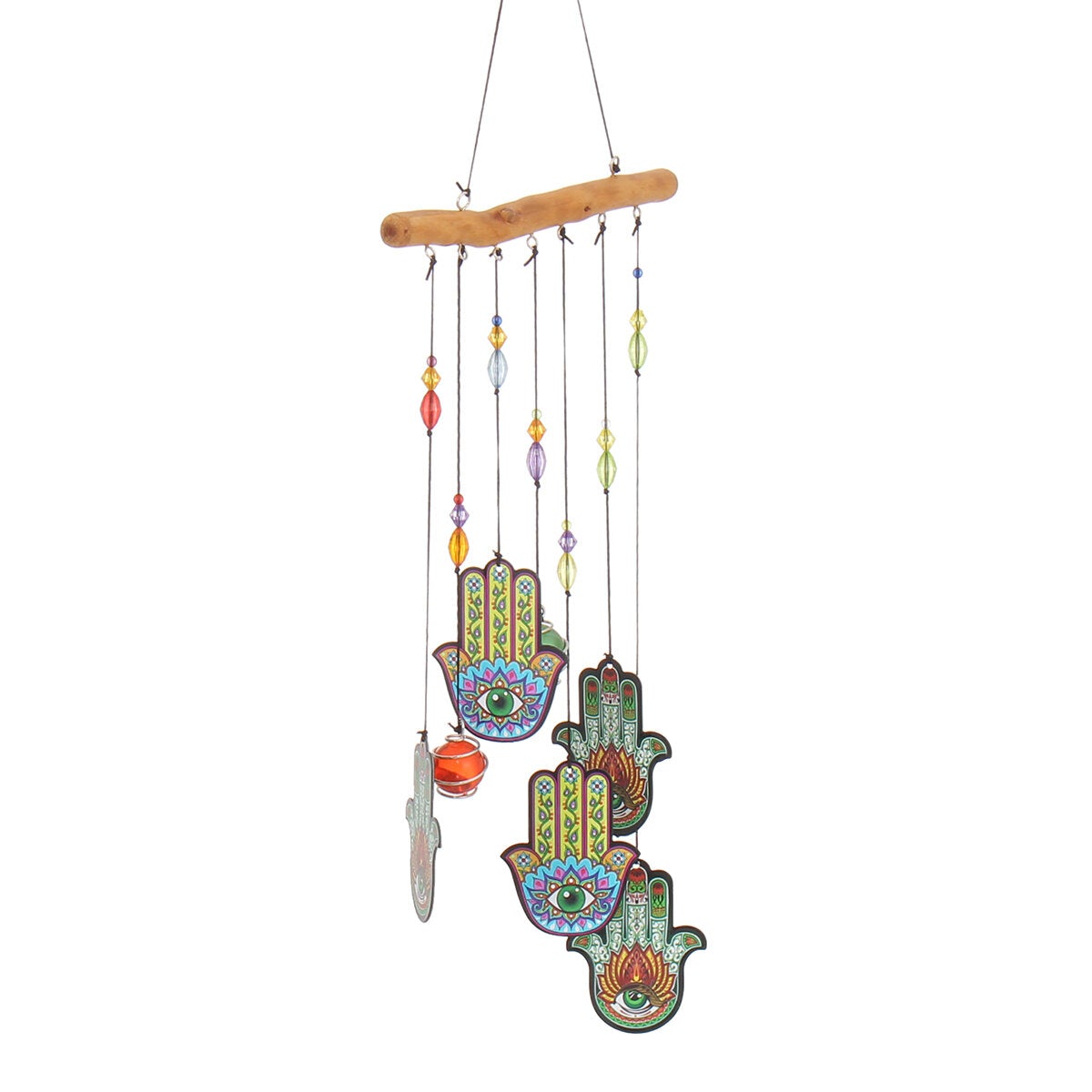 Wind Chime Wooden Creative Alloy Sheet 60cm Printing
