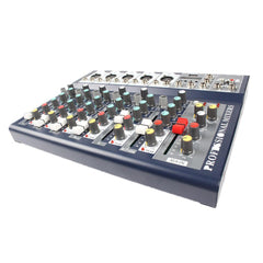 25W 7 Channel 3-Band EQ AUX Output 48V Phantom Power Bluetooth Audio Mixer