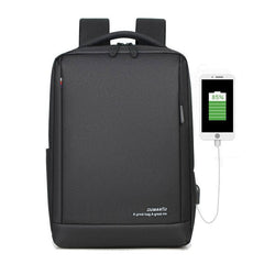 13L School Backpack USB Charging Waterproof Men Shoulder Bag 14inch Laptop Bag for Camping Travel