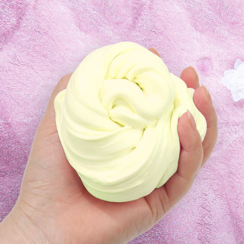 Magical Cotton Slime Stretch Bigger Oversize Bubble Fruit Scent Fluffy Finished Foaming Toy 300ml