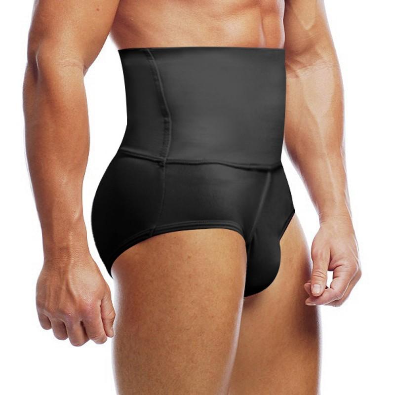 Men Body Sculpting Hips Lifting Fitness High Waist Underwear