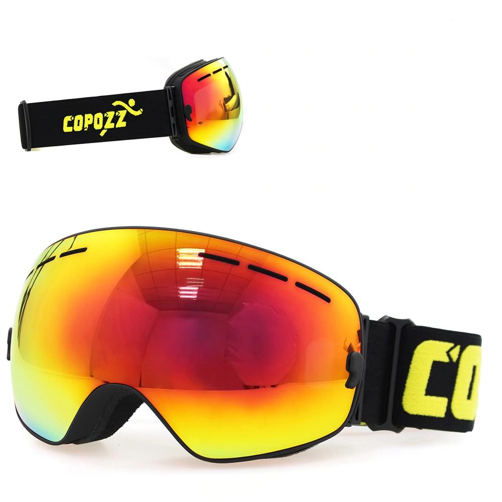 Ski Goggles Double Layers UV400 Anti-Fog Big Mask Glasses for Skiing Snowboard