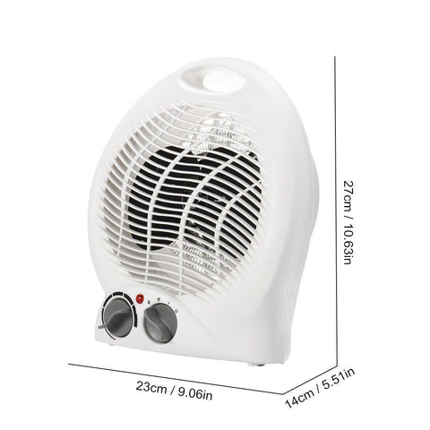 Household Portable Desktop Fan Heater Upright Home Oscillating Electric Heater 2000W 220V-240V EU Plug