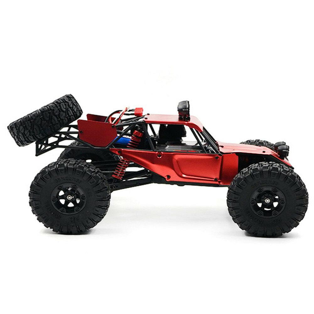 With Two Battery 1500+3000mAh 1/12 2.4G 4WD Brushless RC Car Metal Body Shell Truck RTR Toy