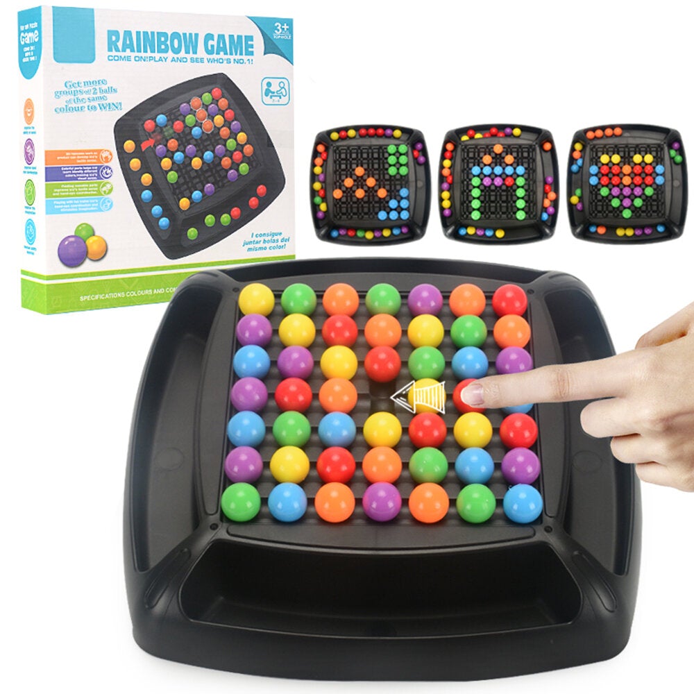 Desktop Butt-to-play Game Rainbow Ball Puzzle Toy for Chlidren Toys