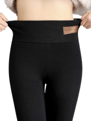 Women's lined Lamb wool High Waist Daily High Elasticity Tights