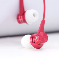 Metal CD Carve 3.5mm Wired Control Earbuds Earphone In-ear Headphone with Mic