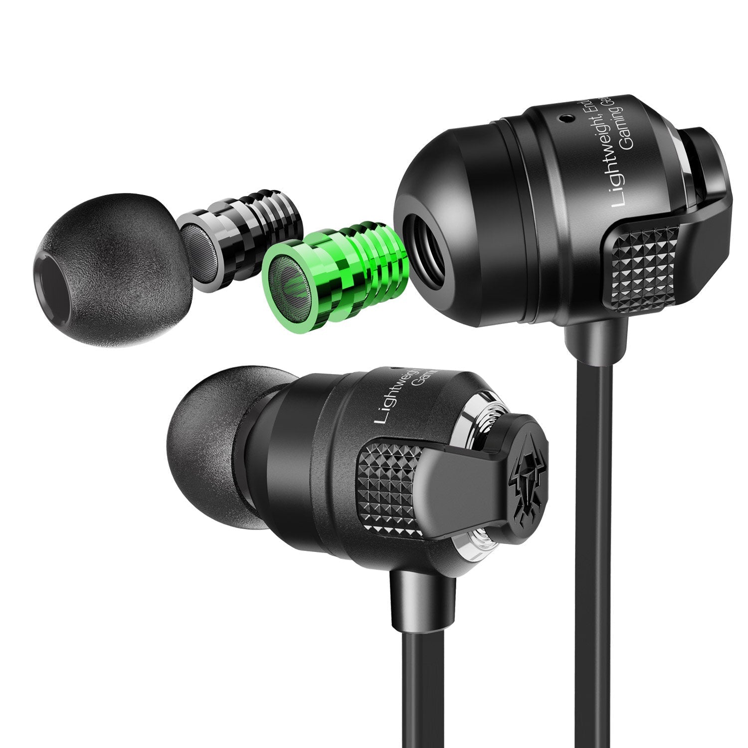 Airburst Super Bass Dual Variable Sound Cell HD Voice Earphone Gaming Headset Earbuds Metal Filters