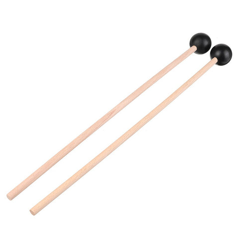1 Pair Wooden Drum Sticks Professional Tongue Drum Drumsticks 25cm Length Xylophone Marimba Steel Tongue Drum Mallet