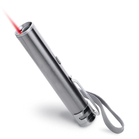 USB Rechargeable Pet Toys Cat Training Laser Pointer With LED Flashlight