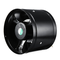 8 Inch 220V 80W Inline Duct Fan Booster Exhaust Blower Air Cooling Vent Stainless Steel Vane 220V