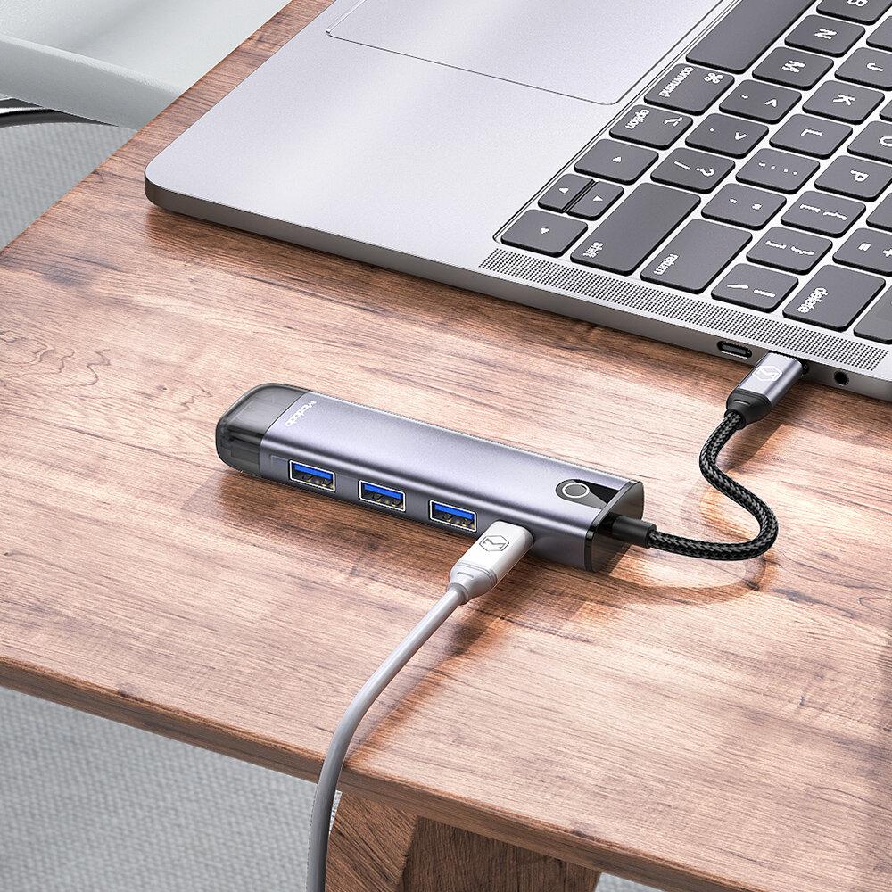 5 In 1 USB-C Hub Docking Station Adapter With 100W USB-C PD3.0 Power Delivery 4K HDMI HD Video Output