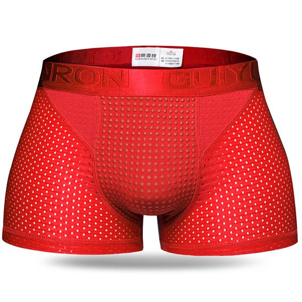 Mens Ice Silk Mesh Magnetic Therapy Health Care Underwear