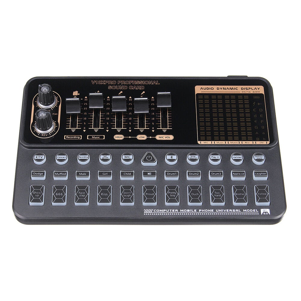 Condenser Microphone Bundle BM-800 Mic Kit with V10X Pro Multi-functional Bluetooth Sound Card