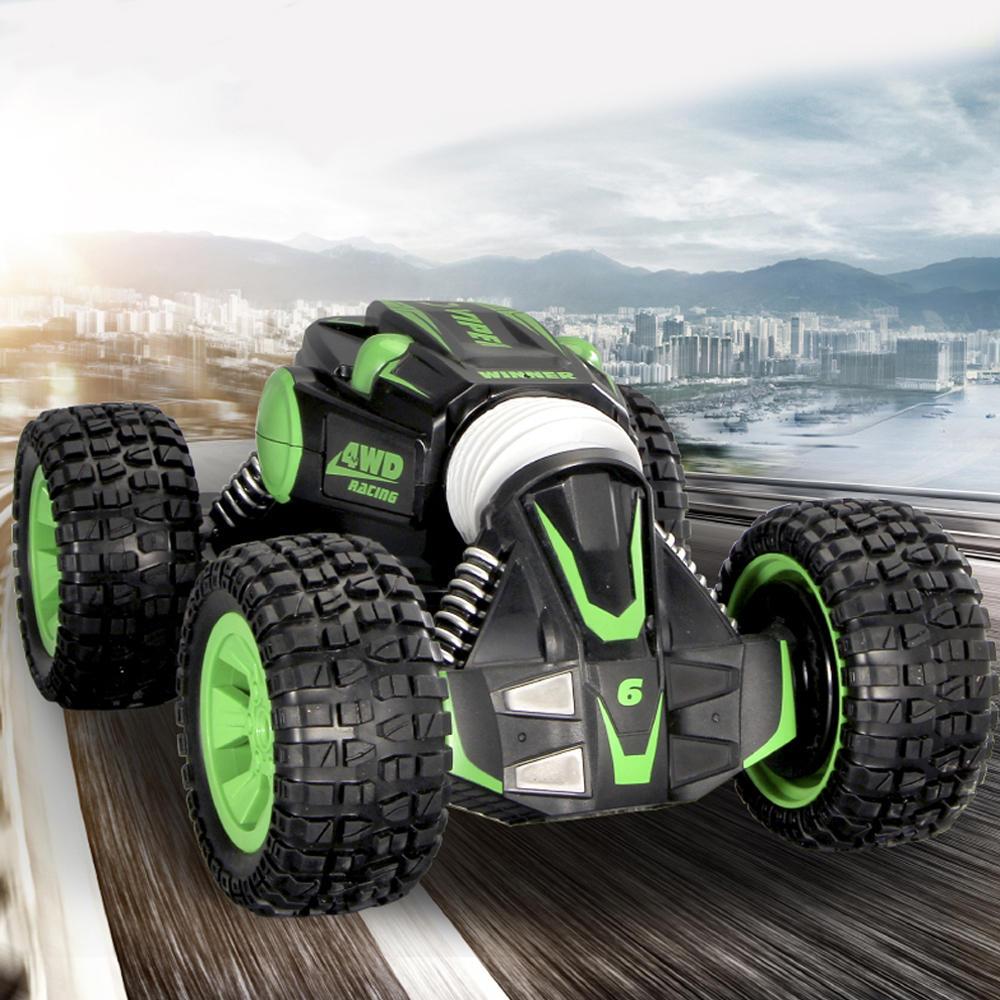 2.4G 4WD Double-Sided Stunt Rc Car 360 Rotation Toy