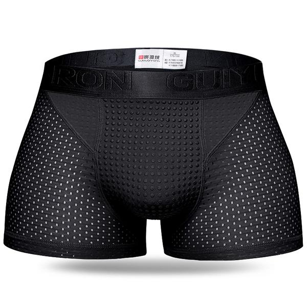 Mens Ice Silk Mesh Magnetic Therapy Health Care Underwear