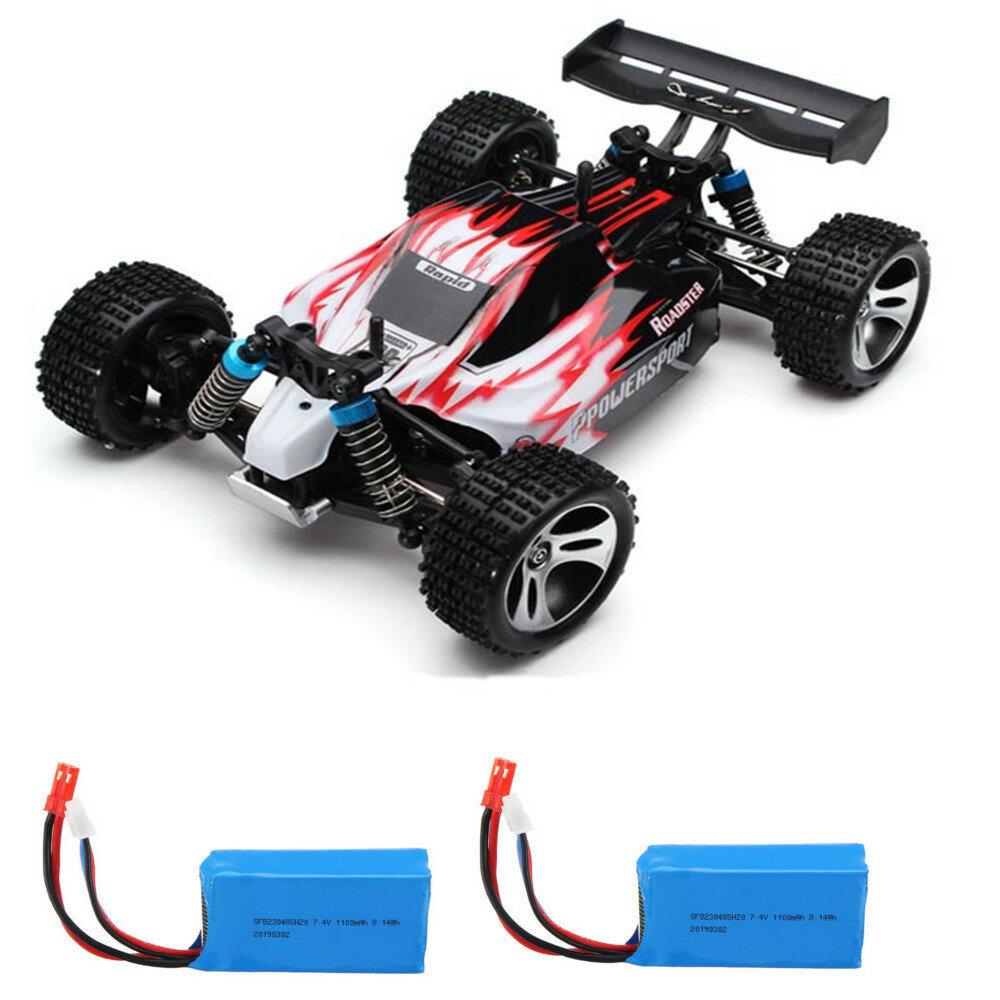 Rc Car with 2 Batteries Version 1/18 2.4G 4WD 50km/h Off Road Truck RTR Toy