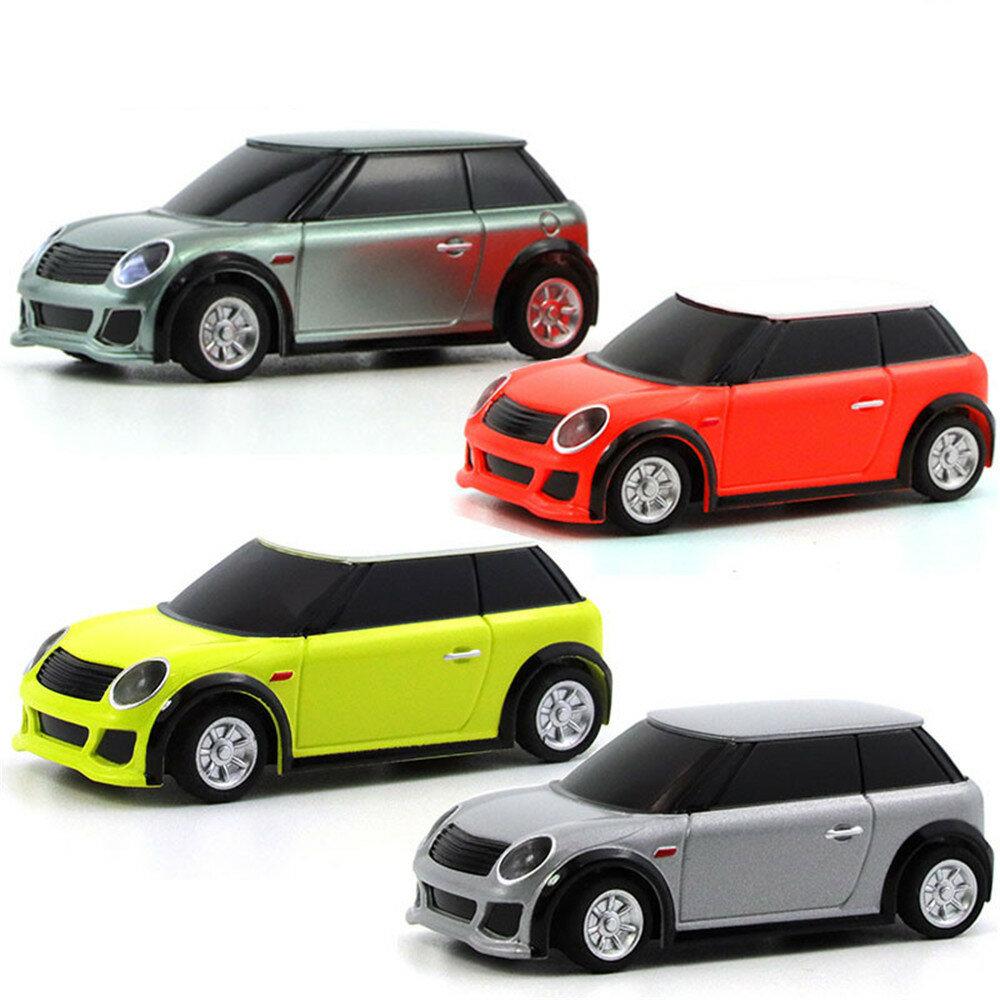 Without Transmitter 2.4G 2WD Fully Proportional Control Mini RC Car LED Light Vehicles Model Kids Toys