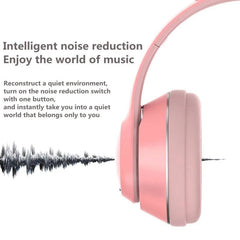 LED Glowing Cat Ears Earphone Wireless Foldable Headphones HiFi Stereo bluetooth With HD Microphone