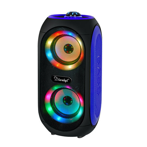 Wireless bluetooth Speaker 100W Double 4 inch Drivers FM Radio TF LED Light Sound Music Center Soundbar Outdoor Subwoofer