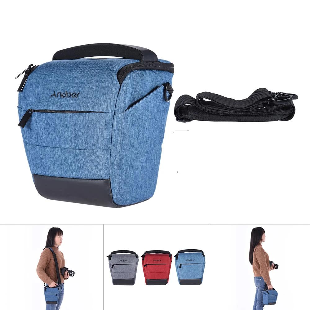 Portable DSLR Camera Shoulder Bag Sleek Polyester Case