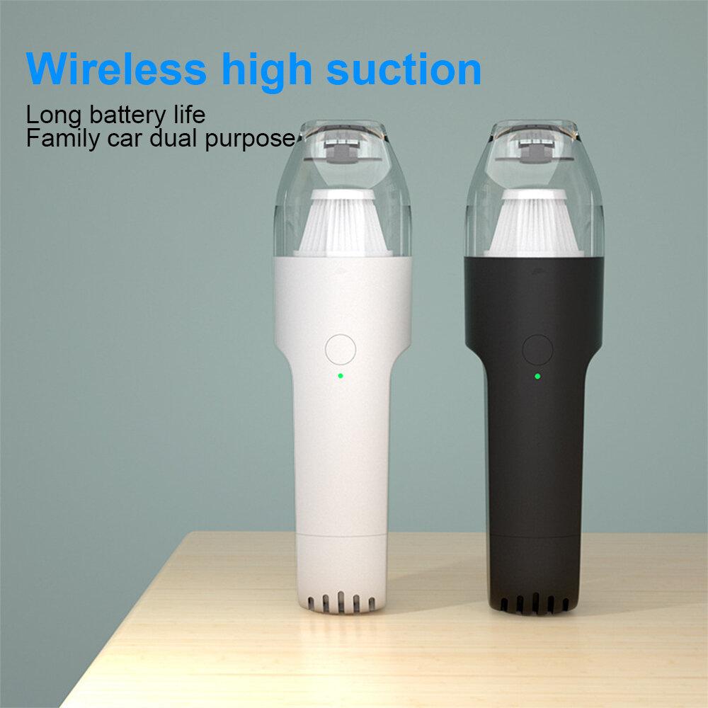 Portable Wireless Vacuum Cleaner 5000Pa Strong 2000mAh Battery Life Low Noise Lightweight for Car Home