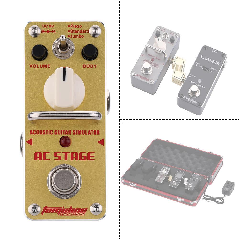 AC Stage Acoustic Guitar Simulator Mini Single Electric Effect Pedal with True Bypass