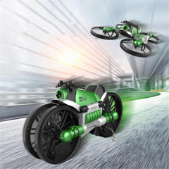 2.4G 2 In 1 WIFI FPV RC Deformation Motorcycle Quadcopter Car RTR Model