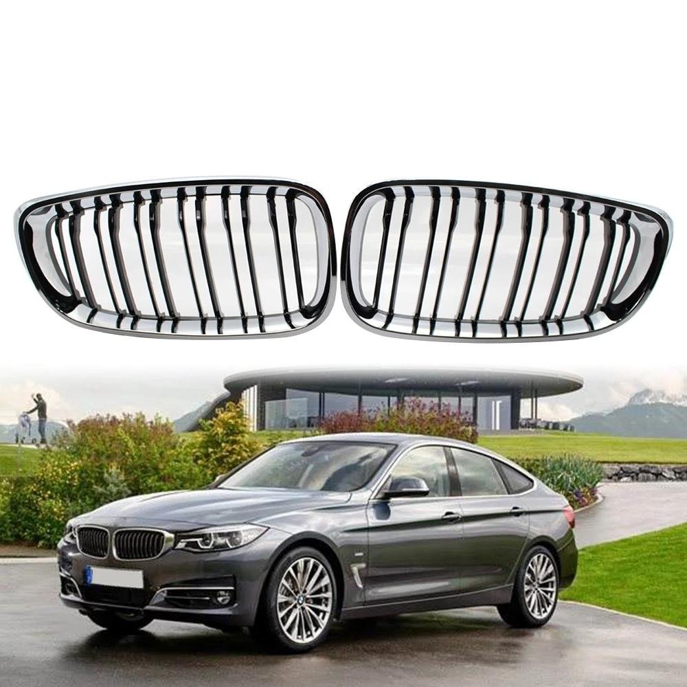 Grills Replacement for BMW F34 Gran Turismo Glossy Black Front Bumper