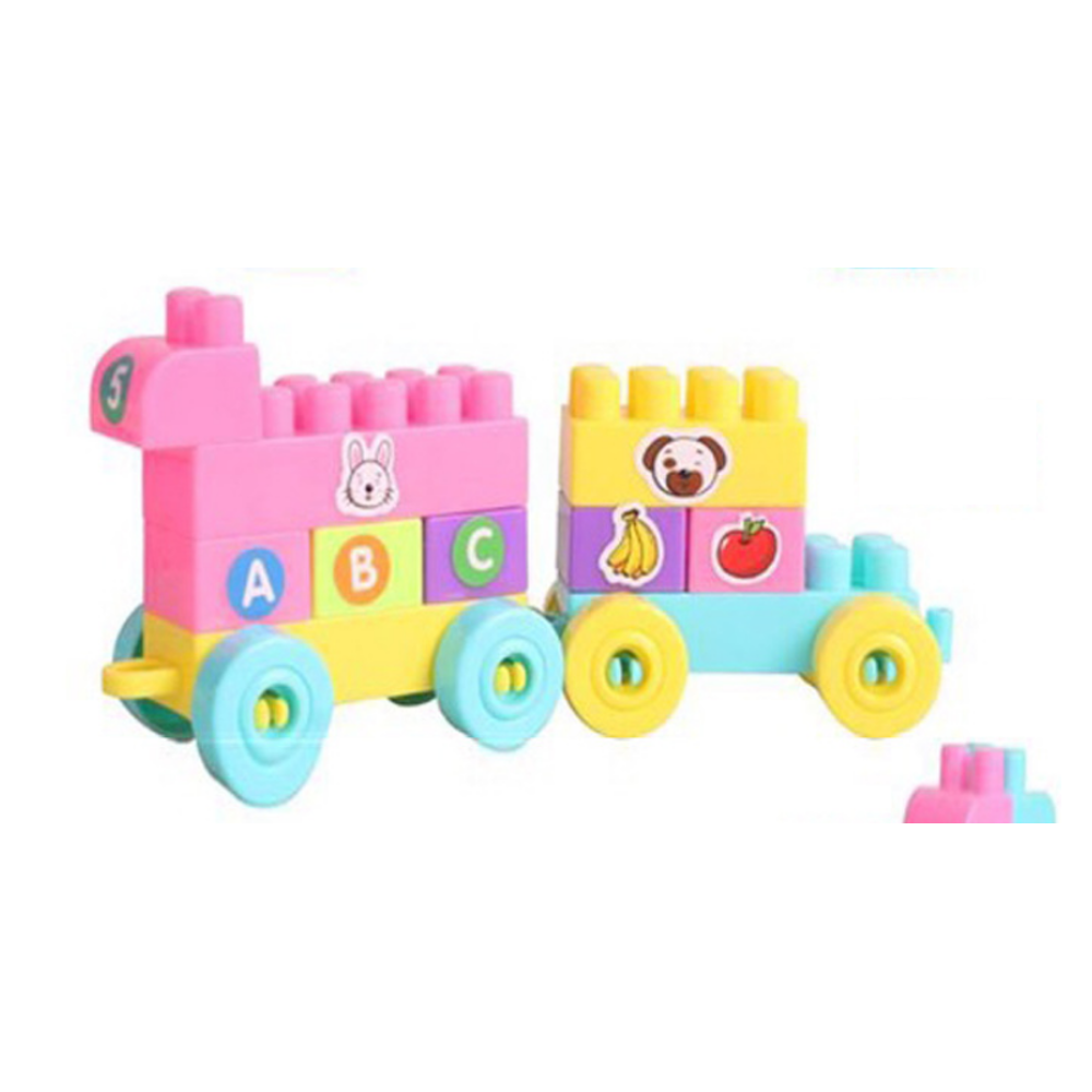 100pcs DIY Childrens Assembling Toys Plastic Thickened Large Particles Building Blocks Creative Educational