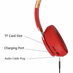 Wireless Headphone Foldable Headset 20H Playtime bluetooth Earphone Over Ear Stereo Built-in Mic