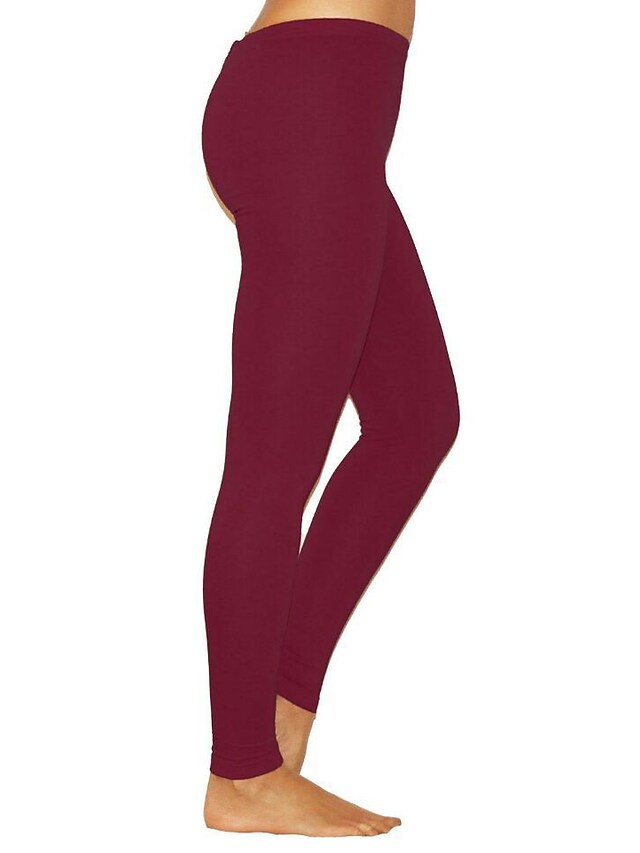 Ladies Cotton Blend Casual Sports Stretchy Ankle-Length Comfort Tights