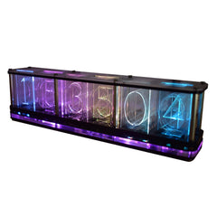 Digital LED Alarm Clock Kit Large Font 6-digit Display Electronic Semi-finished Music Spectrum Module