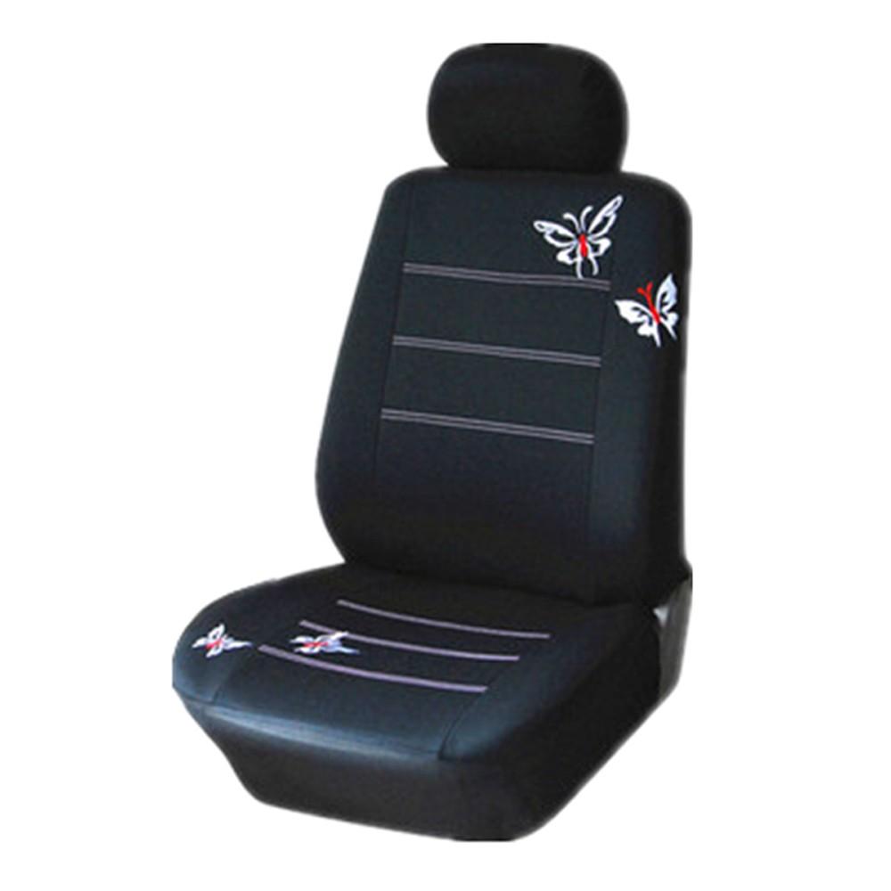 Universal Butterflies Butterflypattern Embroidered Car Seat Cover