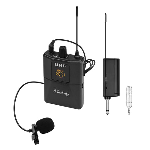 UHF Wireless Lavalier Microphone System 1 TX and 1 RX