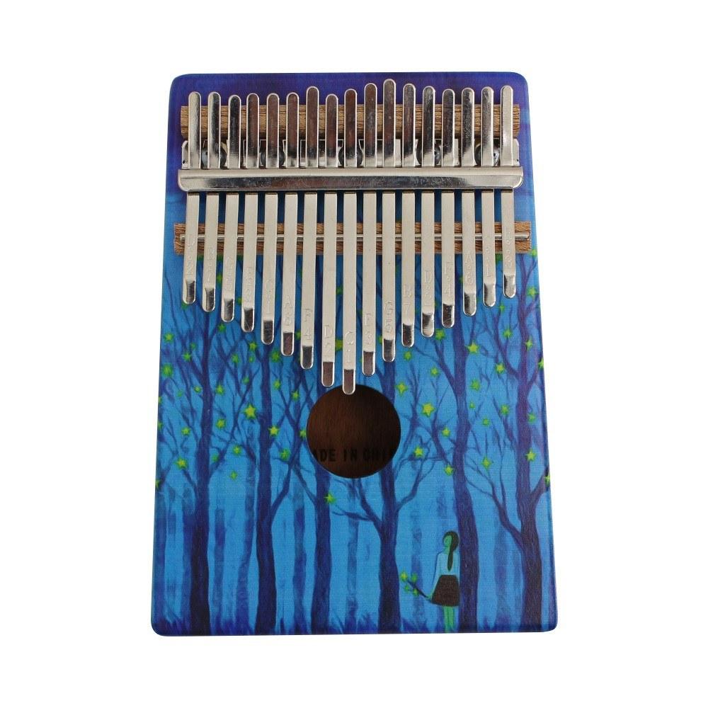 17-Key Portable Wooden Kalimba Thumb Piano Mbira