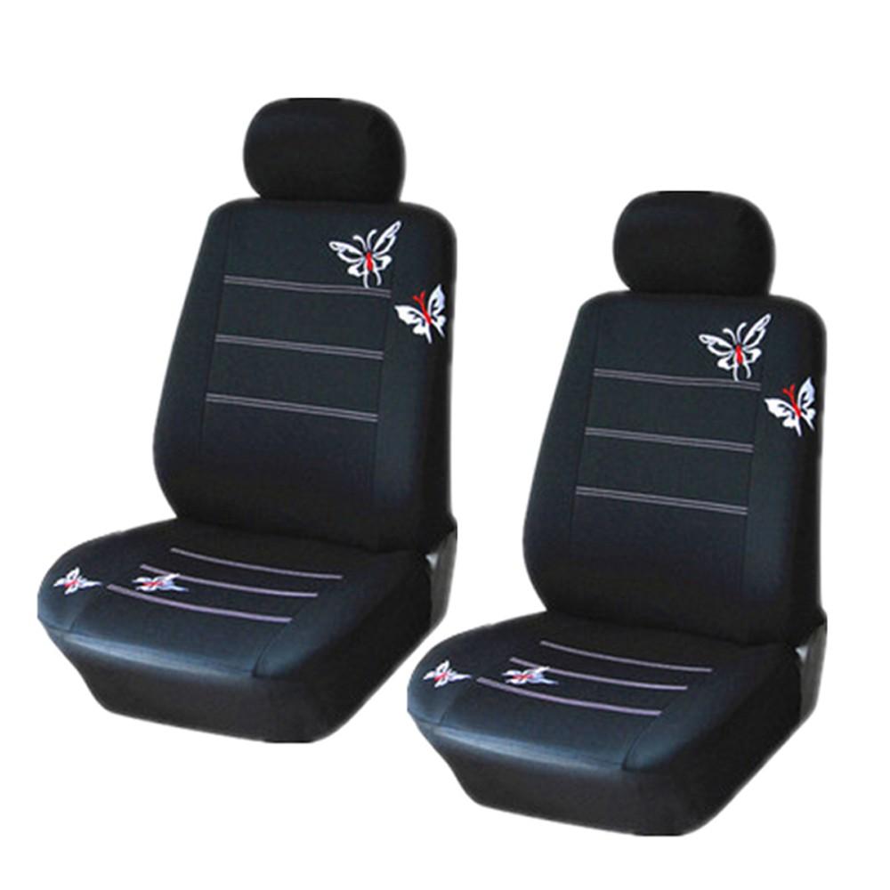 Universal Butterflies Butterflypattern Embroidered Car Seat Cover