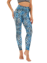 Trend Women's Mid Waist Casual Print Comfort Slim Pants