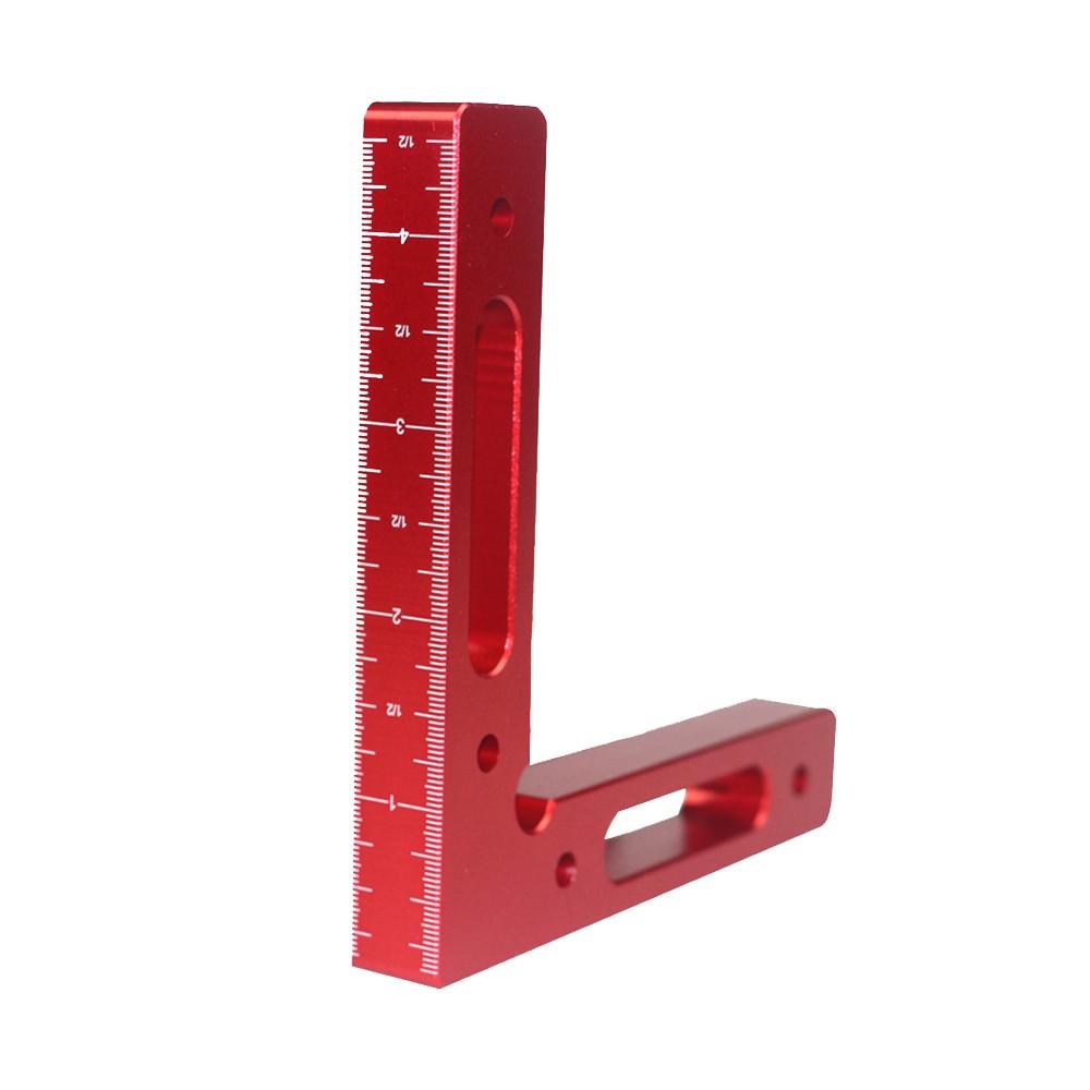 90 Degree Precise Clamping Square Scales Woodworking Machinist Positioning Right Angle Ruler Measure