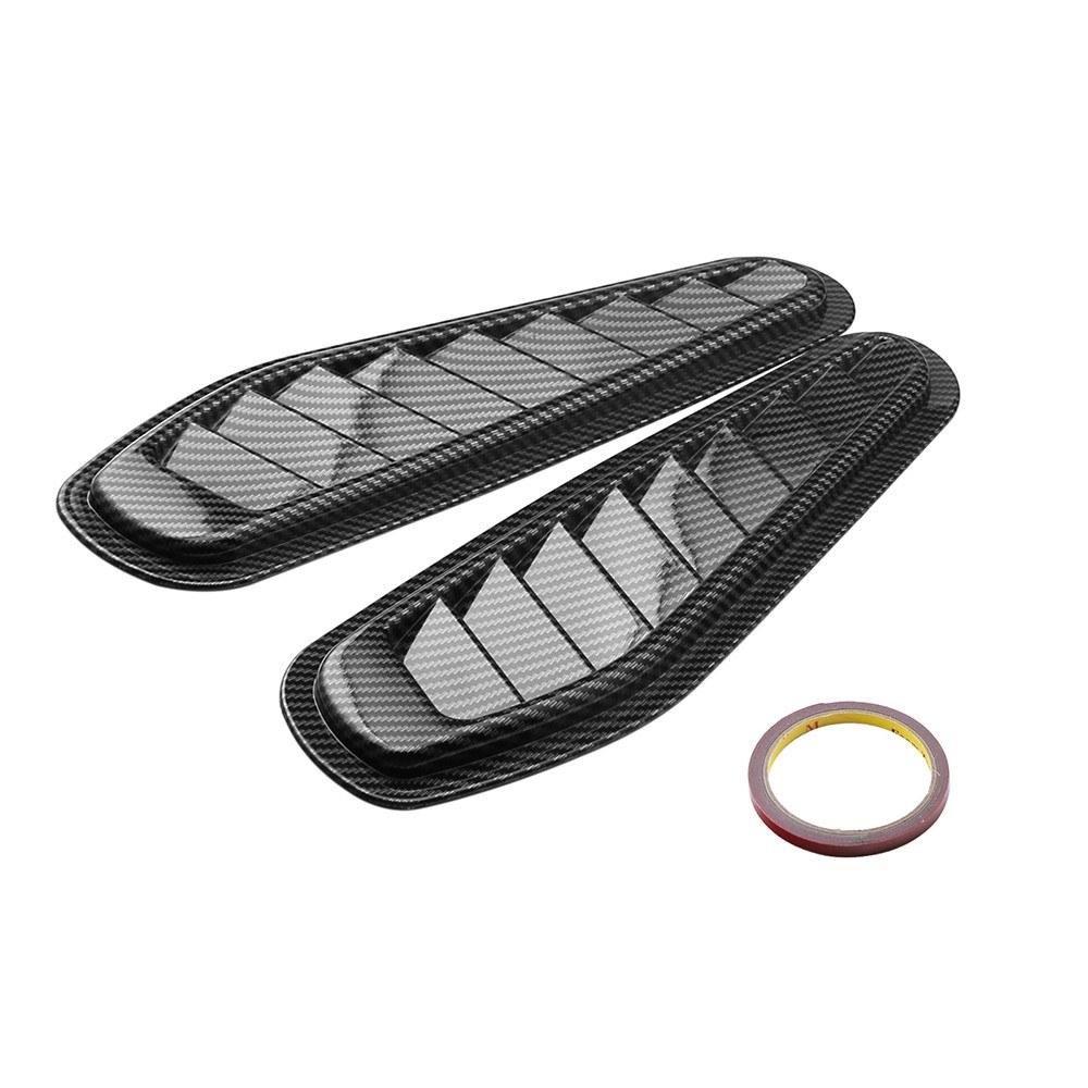 Universal Car Decorative Air Flow Intake Scoop Vent Cover Hood Fender 1 Pair