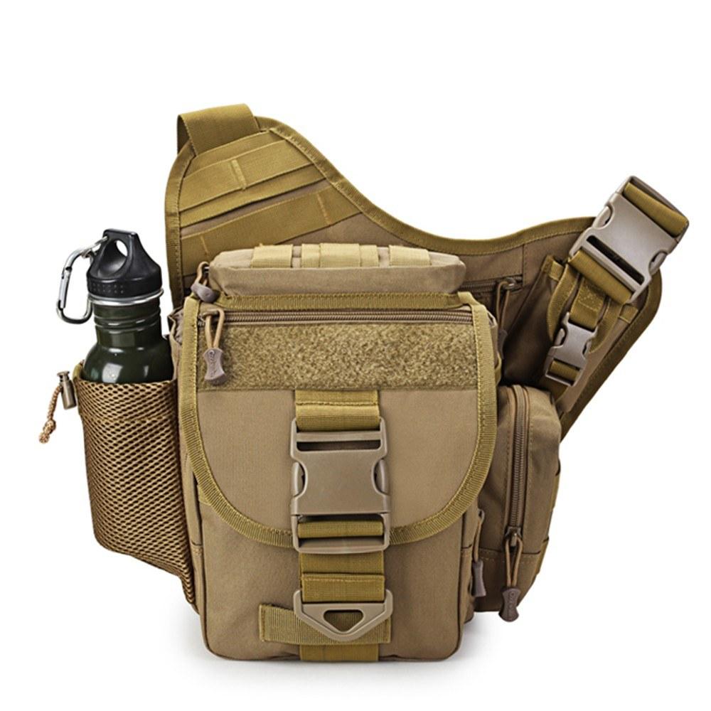 Outdoor Saddle Bag SLR Camera Multi-functional Single Shoulder Water-resistant Backpack Camouflage