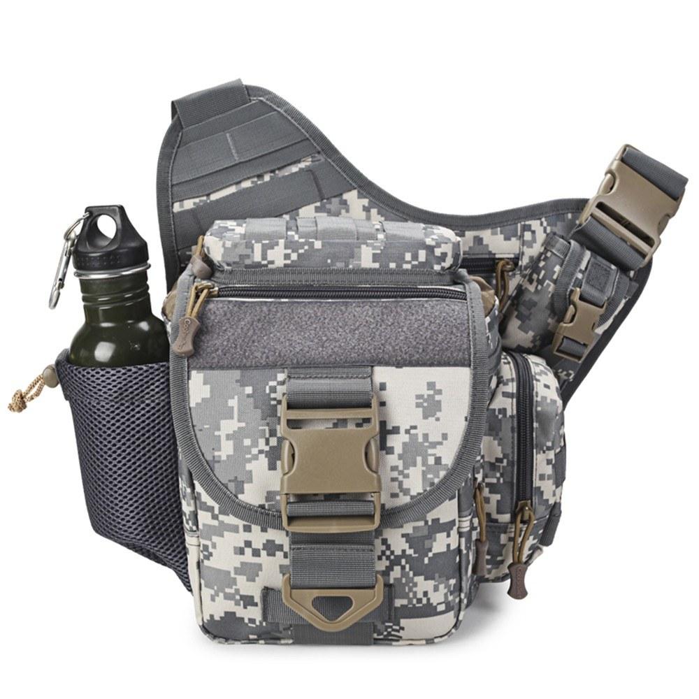 Outdoor Saddle Bag SLR Camera Multi-functional Single Shoulder Water-resistant Backpack Camouflage